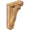 Ekena Millwork Balboa Arts and Crafts Rough Sawn Bracket w/ Offset Brace, Western Red Cedar, 6"W x 18"D x 26"H BKT0604X18X26BOA03RWR - alternate 1